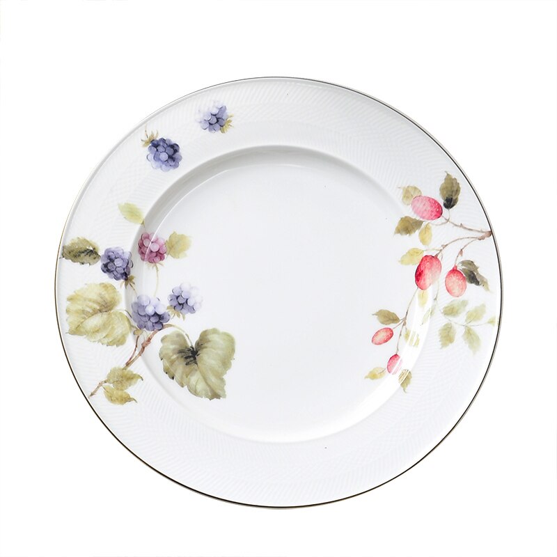 Europese Stijl Platen Set Bone China Keramische Diner Compleet Servies Set Diner Serveren Pratos De Jantar Luxe Borden