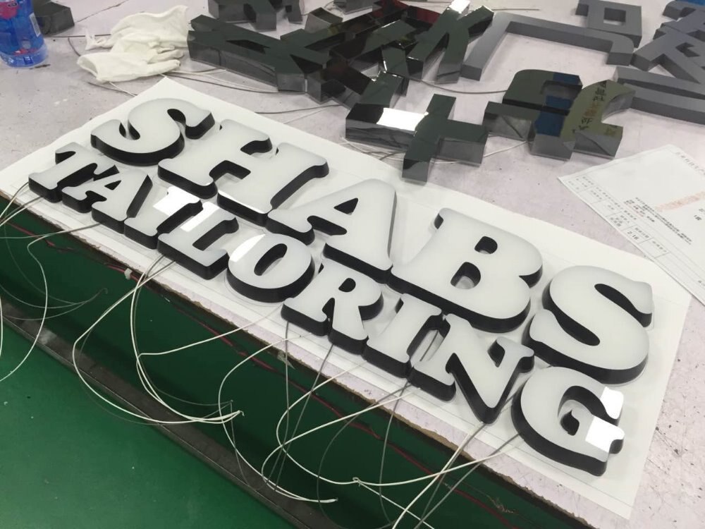 custom led lighted neon sign letters channel sign