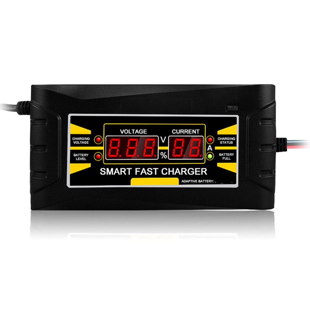 Full Automatic Smart 12V 10A Lead Acid/GEL Battery Charger w/ LCD Display US Plug Smart Fast Battery Charger