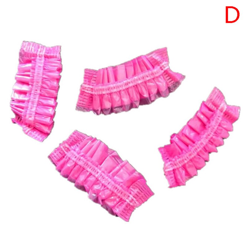 50/100 stk vandtæt engangs øredæksel bad brusebad salon gennemsigtig ørebeskyttelsesdæksel farvning af hår engangs ørebeskyttere: D 100 stk