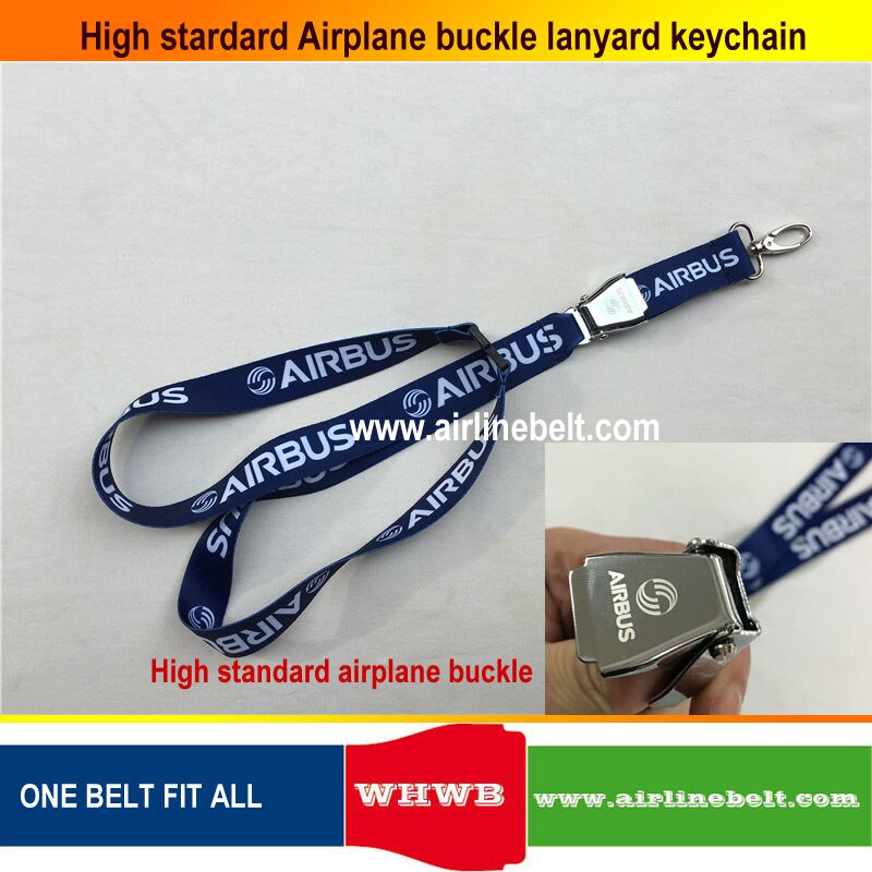 Porte-clés Airbus Boeing, corde de boucle d'avion, pour pilote, clip à fermoir à ressort, pour équipage porte-carte d'identité: A5