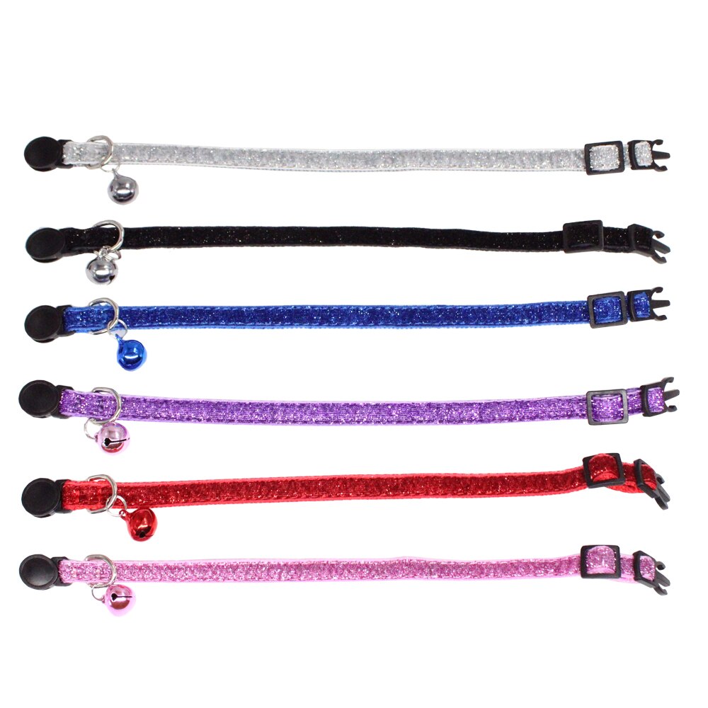 Veiligheid kat breakaway kraag baby hond kat kleur ID kraag katten puppy honden quick Release kraag ketting met bell