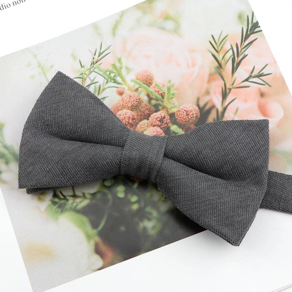 Heren Super Zachte Donzige Suede Ouder-kind Bowtie Set Macarons Effen Kleur Klassieke Leuke Vlinder Rood Groen Blauw roze Stropdas