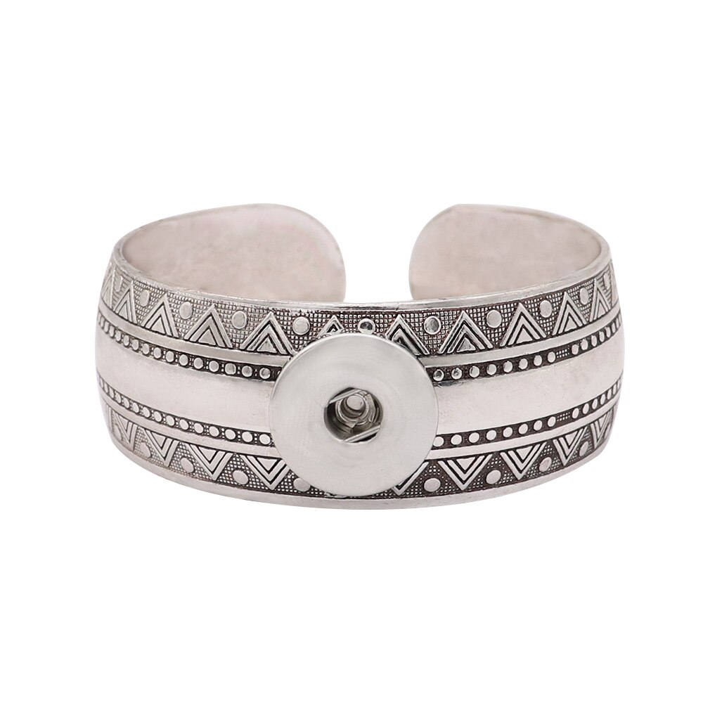 Metalen 18Mm Drukknoop Bangle TP6165: A