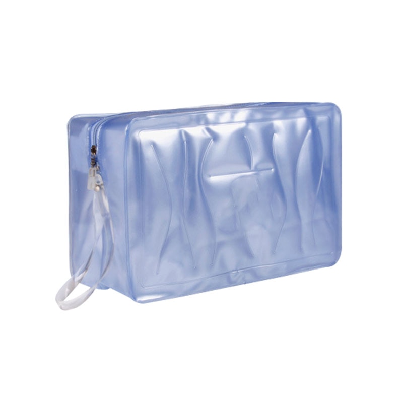 Pool strandtasker svømning gym taske vandtætte håndtasker gennemsigtig pvc arrangør sæk badedragt vask gurgle opbevaring: Blå
