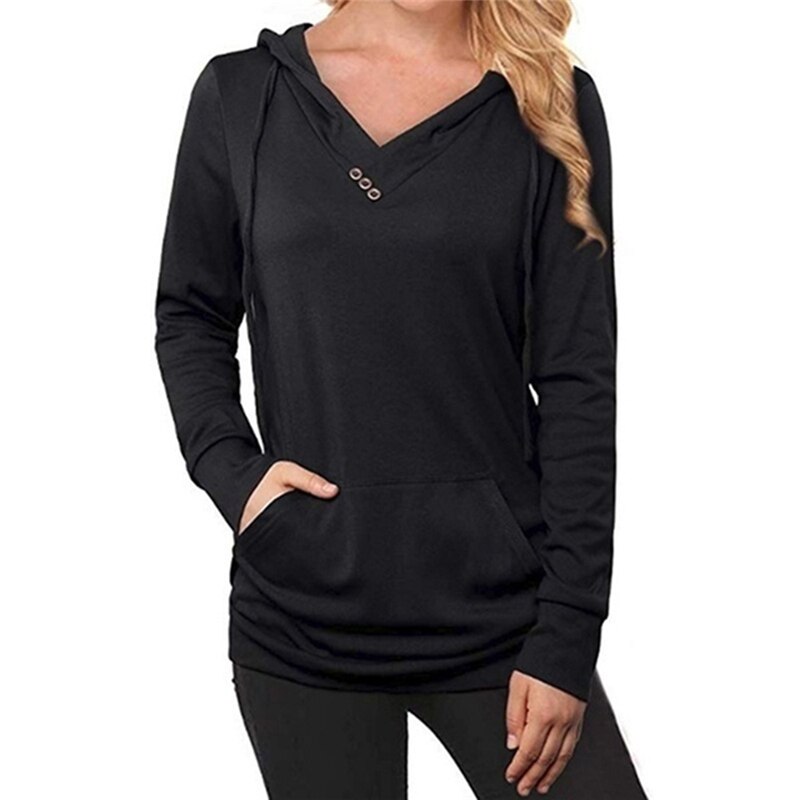 Women's Hooded Jacket Fitness Training Solid Color Elastic Quick Drying Comfortable Outdoor Female Sweater: XL / black