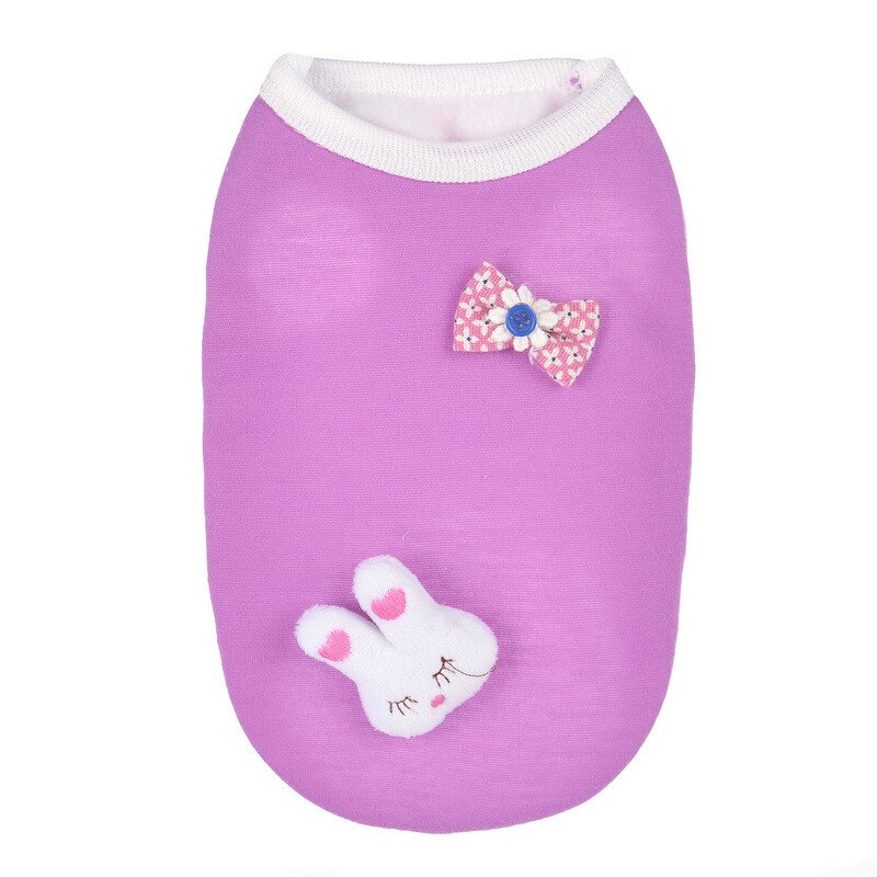 Autumn and Winter Cartoon Pet Clothes Puppy Small Dog Vest Random Models Puppy Cat Pets Clothing Pets Products