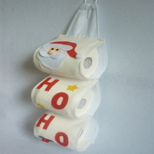 Christmas Santa Claus Toilet Roll Paper Holder Xmas Tissue Cover Storage Bathroom Accessories for Home Office Shop Hotel