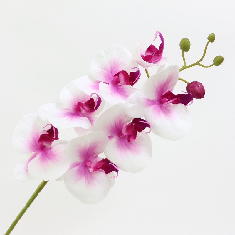 Kunstig orkide blomst 4 farger ekte berøringe kunstig sommerfugl orkidé flores kunstig bryllupsdekorasjon hjemmefestival dekor: Rosa kjerne