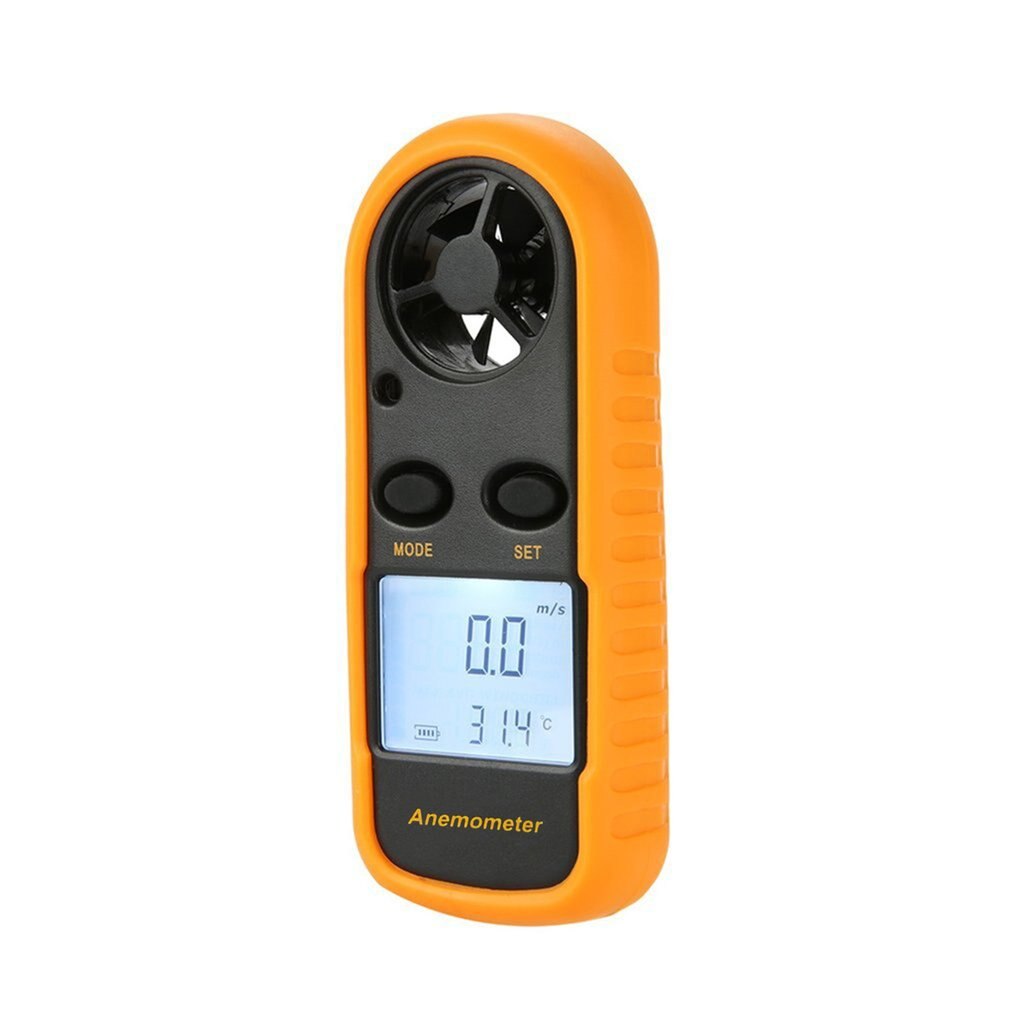 Bbenetech GM816 Digitale Anemometer Windmeter Thermometer Luchtsnelheid Luchtstroom Temperatuur Wind Gauge Met Lcd Backlight