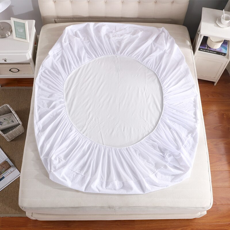 160X200 cm Bed Waterdichte Badstof Cover Matras Protector Cover Katoen voor Bedplassen en Bed Bug Matras Pad cover Voor Matras