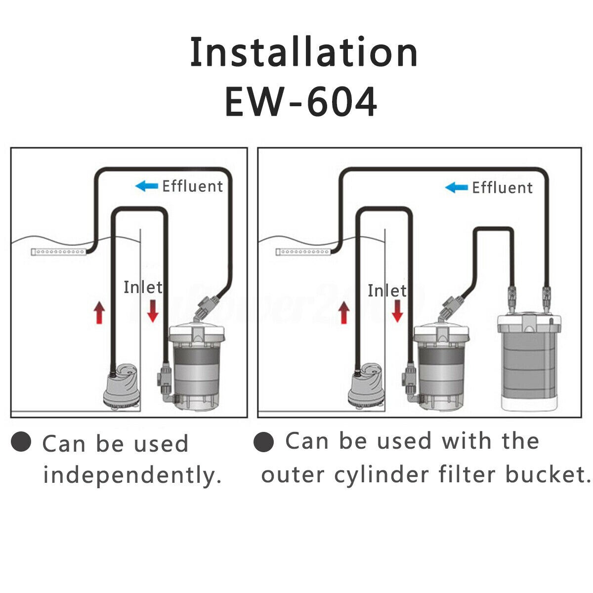 Sunsun 14w 800l/h External Filter With 16mm Inlet Outlet Powerful Bucket Biochemical Sponge Canister Filter 604B 220v