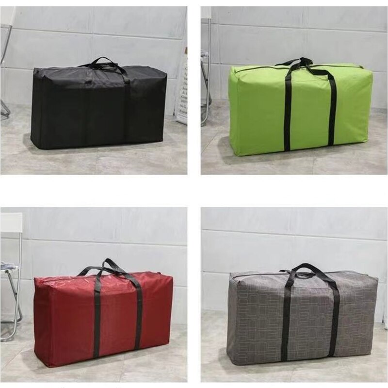 Unisex tunn hopfällbar väska stor kapacitet bärbar duffle bag casual lätt herr handväska weekender oxford kläder förvaringsväskor