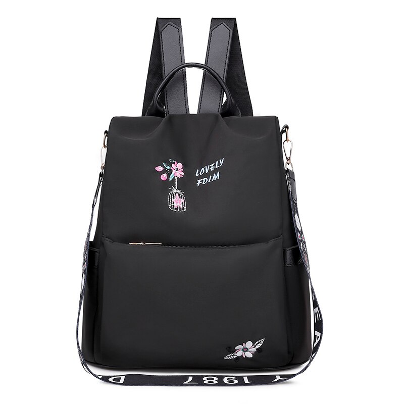 Multifuction CESHA Moda Anti Roubo de Mulheres Mochila Oxford Mochila para Adolescente Meninas Estilo Bonito Mochila Mochila Mochila: Black