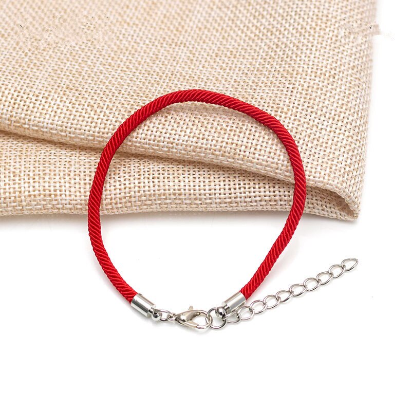 offre spéciale 1 pc Rouge Fil Chaîne Bracelet Chanceux Rouge Noir Corde À La Main Bracelet Pour Femmes Hommes Bijoux Amant couple: red