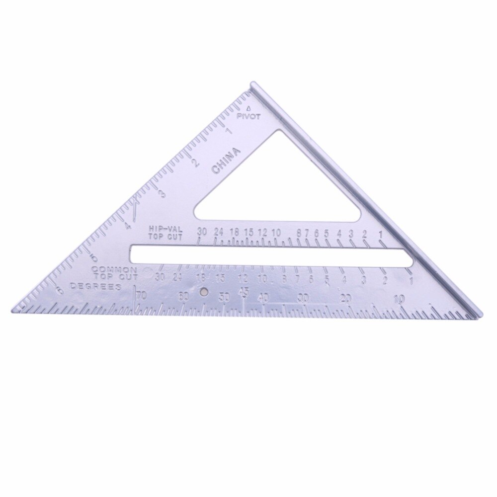 Speed Square Protractor Aluminum Alloy Triangle Square Ruler Miter Framing Carpenter Ruler Measurement Tools for Sewing roofing