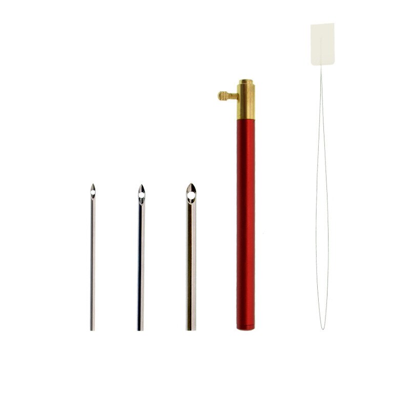 Metal Embroidery Stitching Punch Needles Set Poking Cross Stitch Tool Crochet Knitting Punch Needle Kit With Threader