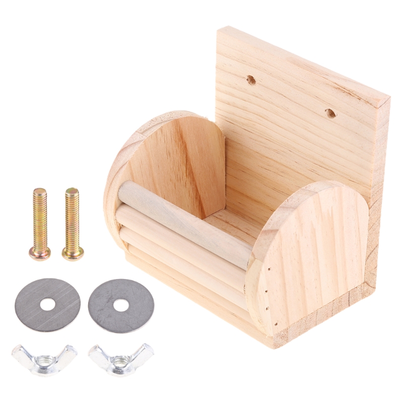 Kaninchen Zubringer Hase Heu Zubringer Holz Fütterung Schalen Krippe Gestell für Chinchilla KäFeige Zubehör Einfach zu Reinigen B03E