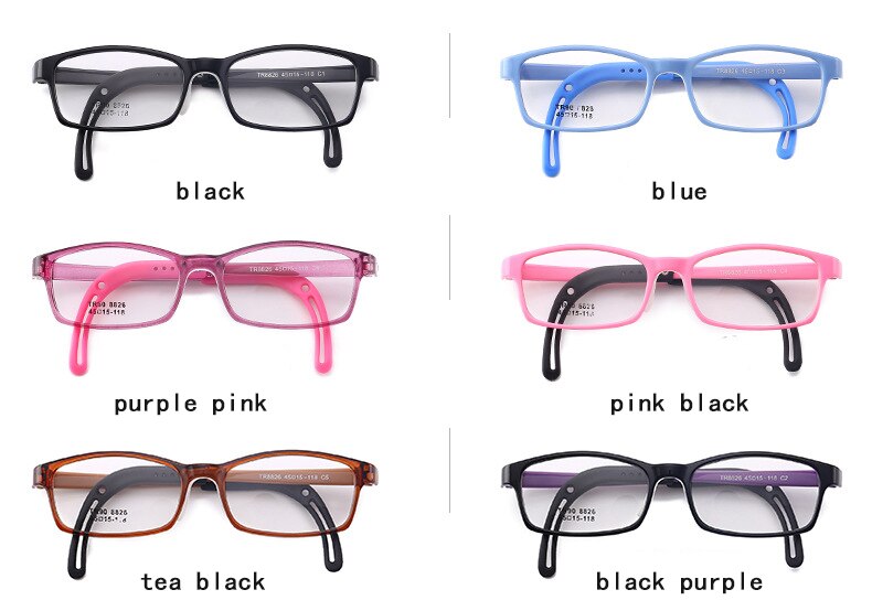 Kinderbril montuur kinderbril bril heldere glazen met slip bril oorhaak grip