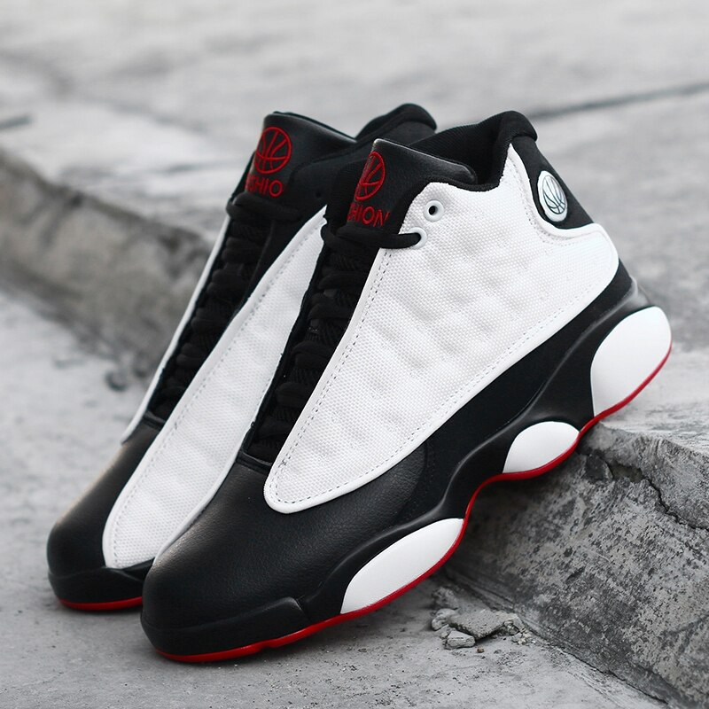 Men's High Top Sports Shoes Trend Running Shoes Outdoor Non-slip Man Sneakers Comfortable Adult Tennis Shoes: White / 10