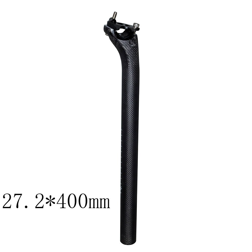KEIN Logo Kohlenstoff sattelstütze 27,2 31,6 MTB fahrrad sattelstütze rohr volle Kohlenstoff faser Fase sattelstütze Kohlenstoff MTB ud/ matt: matt 31 6x400