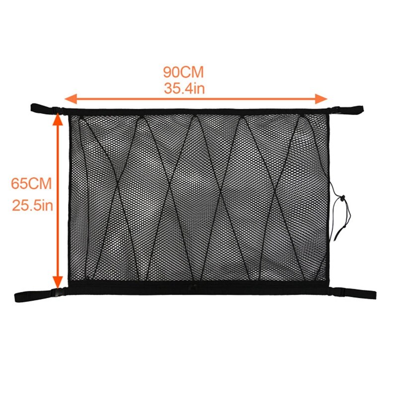Auto Universal Car Trunk Cargo Net Mesh Drive Organizer Ceiling Storage Net Pocket Roof Interior Bag Multifunction
