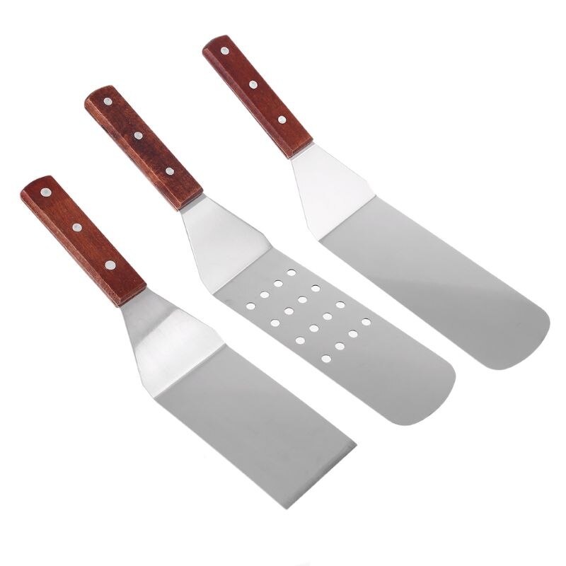 8pc tilbehørssæt til grillplader i æske - kraftigt rustfrit stål stegebordssæt til mænd far på fødselsdag