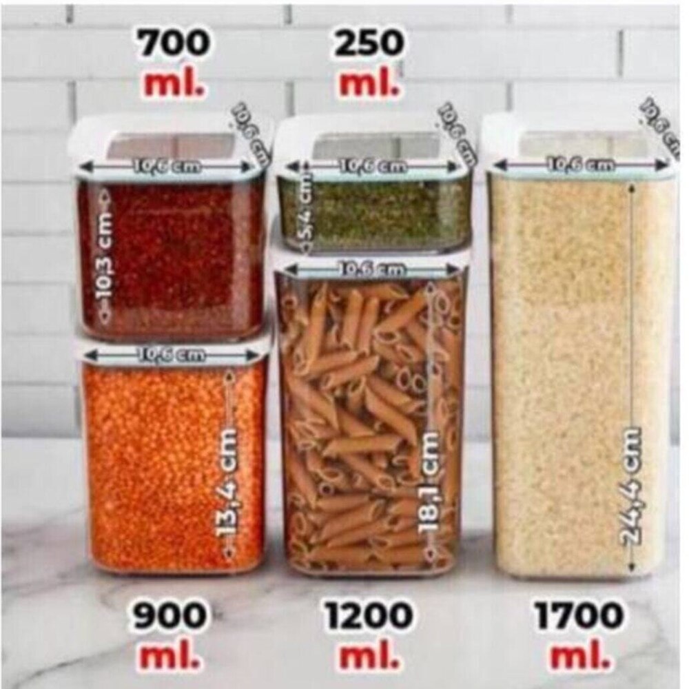 Kitchen Organizer And Storage Container Kitchen Storage Jar Fridge Box Food Vacuum Rice Dispenser Spice Cookie Sugar Plastic Cer