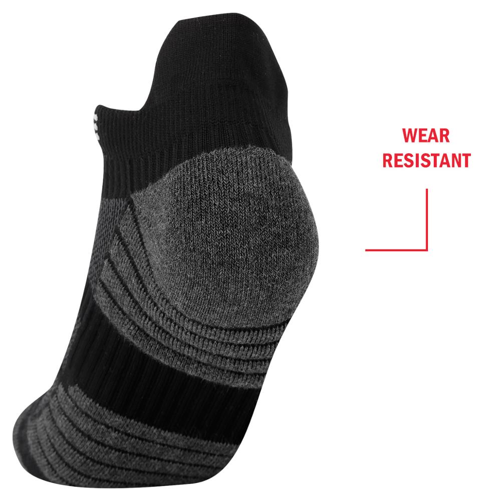 YUEDGE 3 Paare Baumwolle Kissen Auf Zeigen Lauf Socken Wicking Radfahren Knöchel Sport Socken