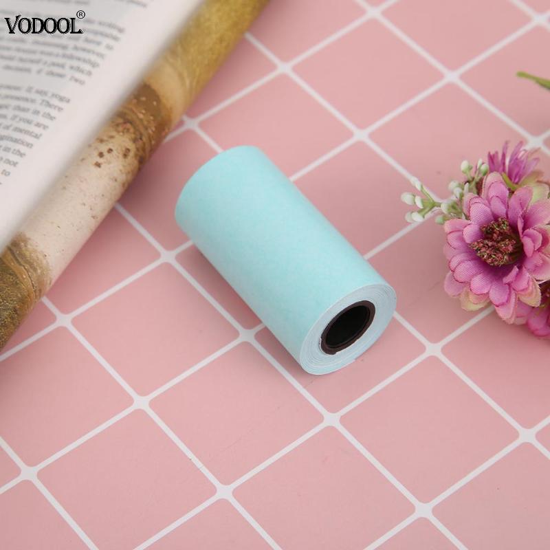 Papel térmico para impressão de fotos, 3 rolos, fax, impressão, papel adesivo, foto para mini impressora de bolso, paperang 57mm