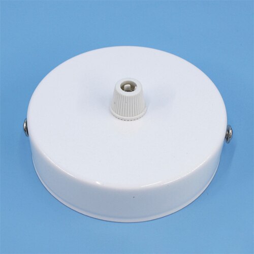 Plafond Plaat Opknoping 8/10/12Cm Chassis Base Retro Lamp Bases Ijzeren Hanglamp Armatuur Plafond Fittings diy Lock Draad Lampvoet: White / 120mm