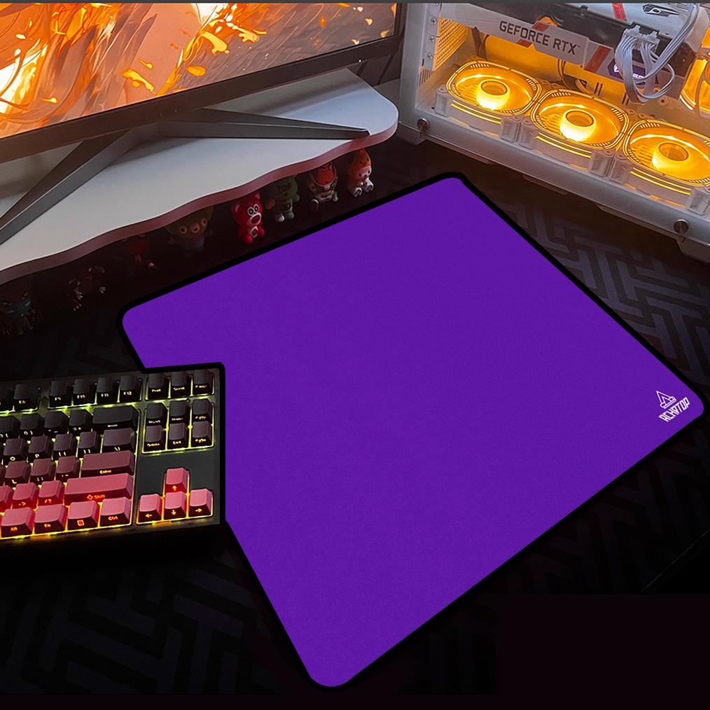 Control Mauspad Gamer 450x400mm Professionelle E-Sport Mauspad Gaming Speed Mousepad Reine Farben Tischpads Gummi Schreibtisch Matte: XXL / Lila