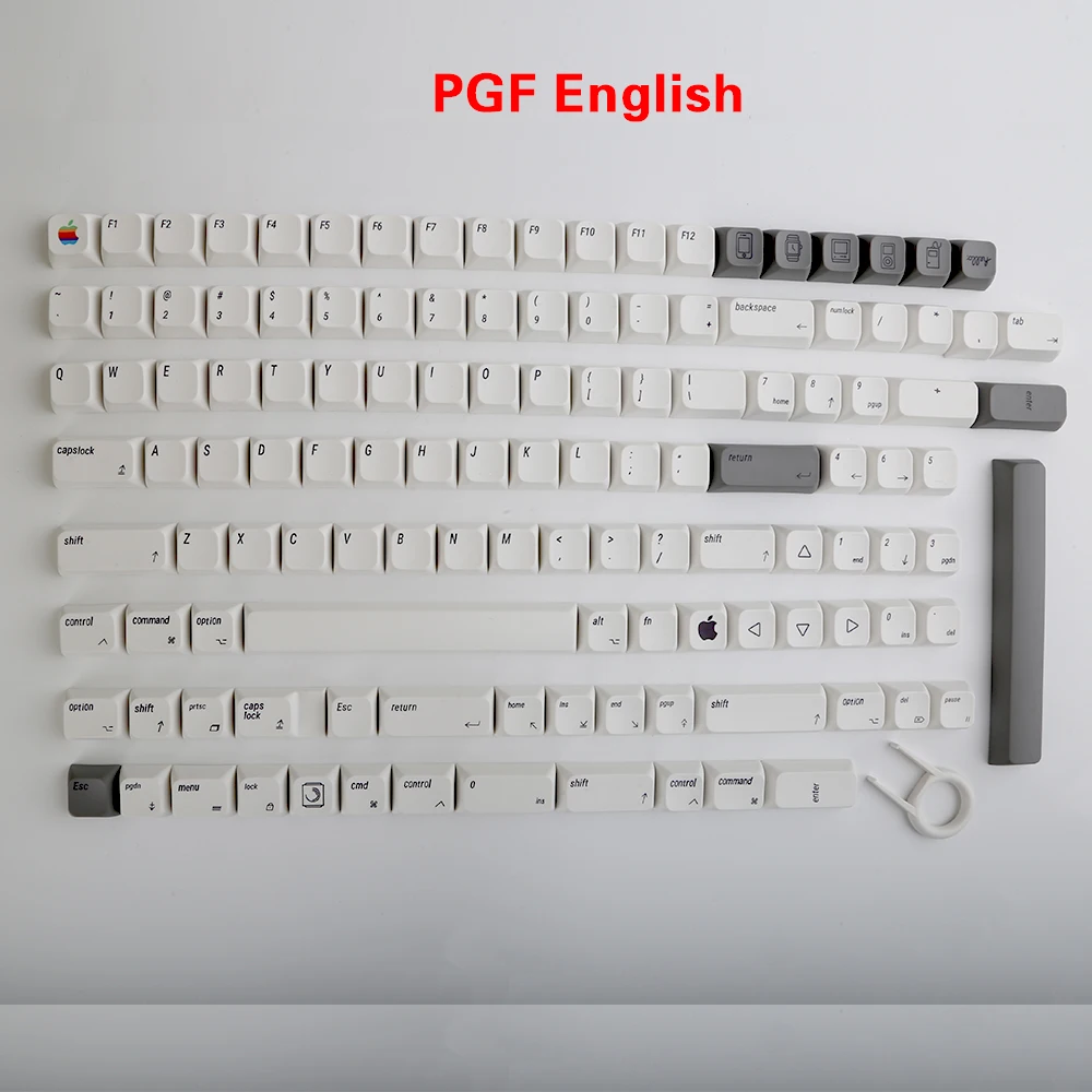 Tasti pbt xda, tasti coreani/russi, set di tasti per tastiera apple mac, tasti mx per tastiera meccanica personalizzata fai da te: Marrone