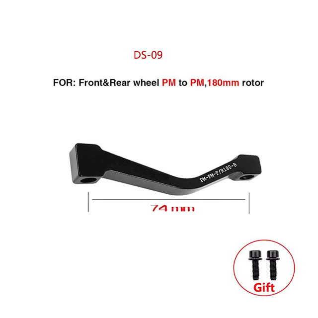 Fahrrad-Scheibenbremsscheiben-Montageadapter, MTB, ultraleichte Halterung, IS PM A B auf PM A, Fahrrad-Scheibenbremsen-Adapter für 140 160 180 203 mm