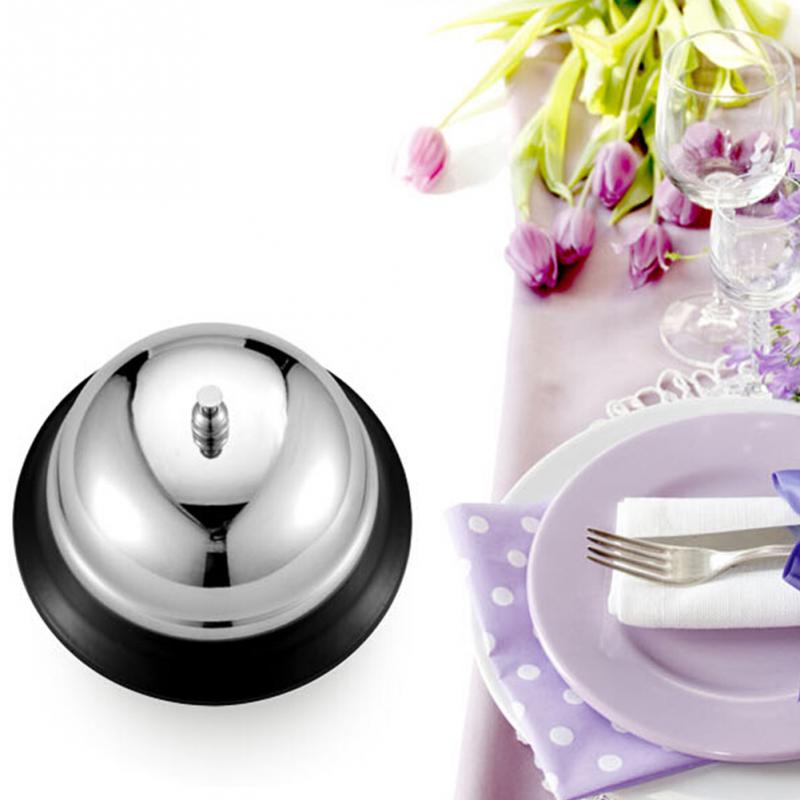 Steel Desk Kitchen Hotel Counter Reception Restaurant Bar Ringer Call Bell Service Bell 3 Sizes for Choice