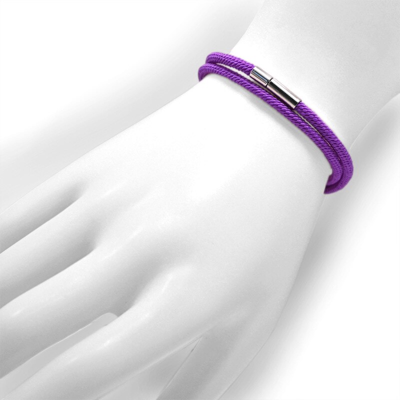 Coppia di braccialetti in corda di milano nuovi modelli di esplosione transfrontaliera fibbia doppio strato milano linea bracciali in corda a mano per donna