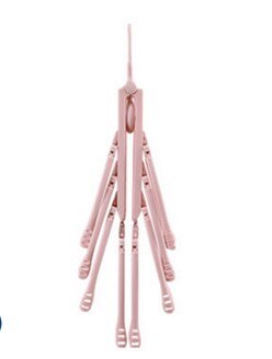 Cintre magique 8 en 1 pliant pour vêtements, avec Rotation de 360 °, permettant de gagner de l'espace: Rose