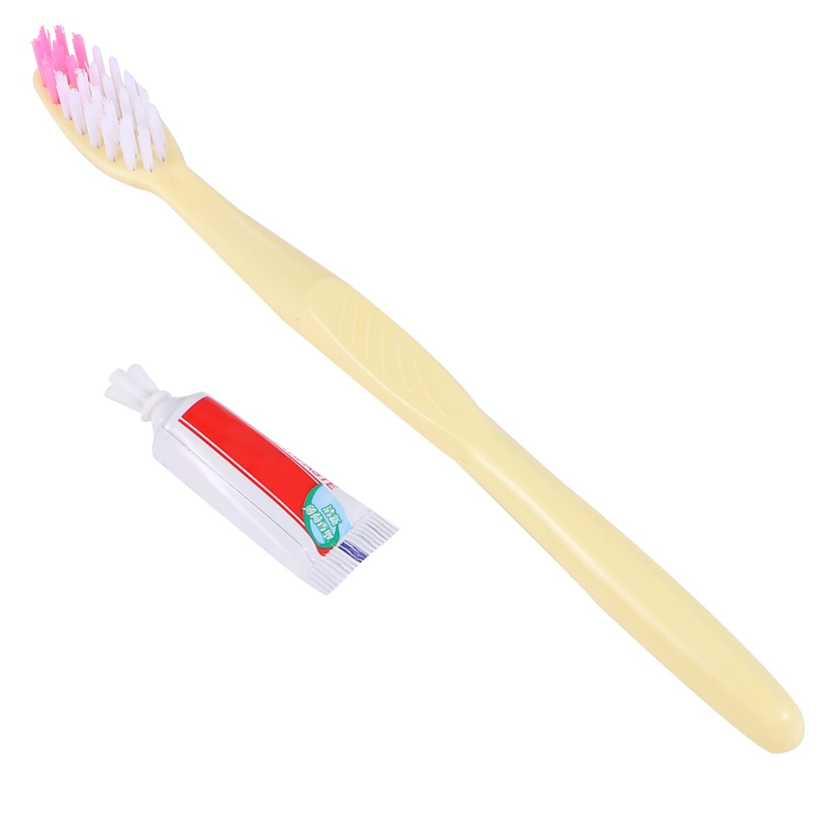 Brosses à dents jetables avec dentifrice, 100 pièces, emballées individuellement