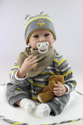 de 22 pulgadas, ropa Reborn para niños, ropa para niños, traje para bebés de 55 cm, muñeca para niños, de cumpleaños y Navidad: Rojo