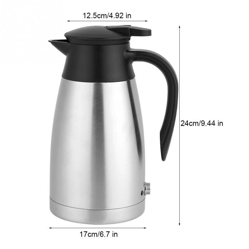Hervidor eléctrico para coche de 12V/ 24V 1000ml pava para calentar agua y calentar agua