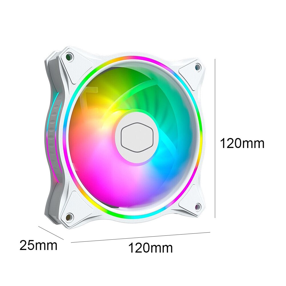 Orico MF120 HALO PC Computer Case Fan Dual Ring ARGB Lighting Fan for Liquid Radiator Video Graphics Card Water Cooler Radiator