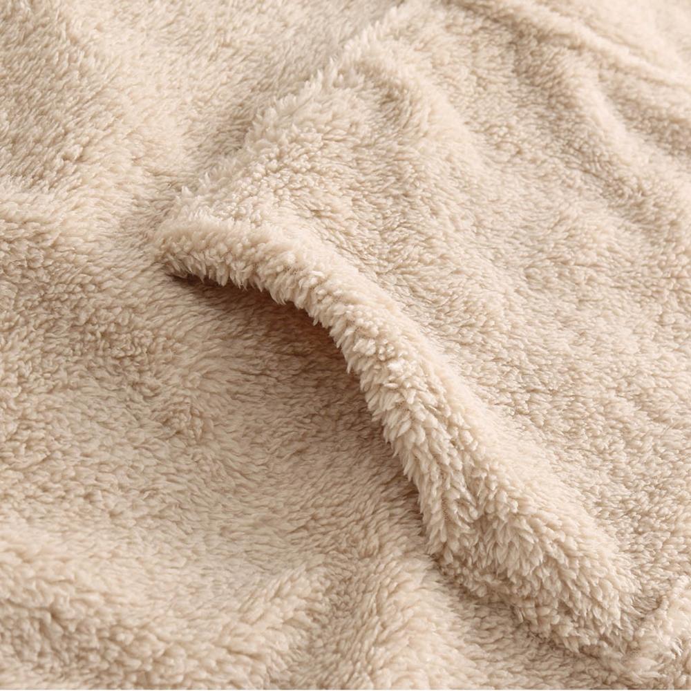 Pull fourrure hommes automne hiver décontracté en vrac Double face en peluche à manches longues Sweter hauts à capuche pull pull pull homme S19