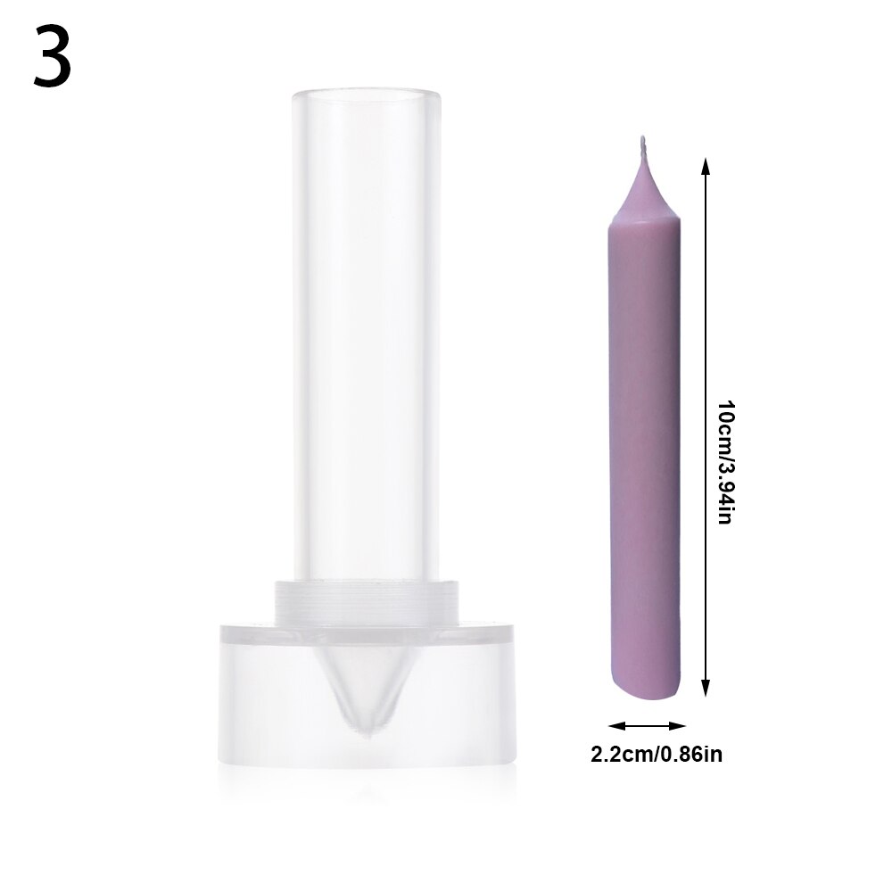 Long Pole Stripe Rack DIY Craft Candle Molds Candle Making Mould Match Large Cylinder Rib Handmade Soap Molds Clay Craft Tools: type3