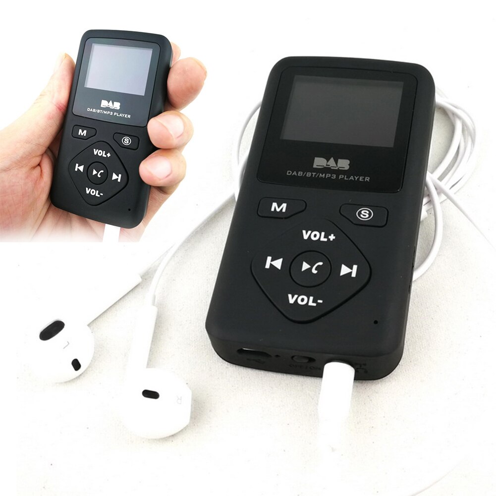 DAB-P7 Pocket MP3 Speler Draagbare Lcd-scherm Radio Receiver Broadcast Met Bluetooth Fm Digitale Radio Mini Fm Radio Station