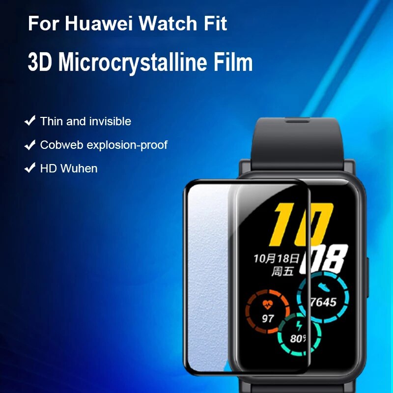 Nueva película protectora de pantalla para Huawei Watch Fit Smart watch, película protectora de pantalla para Huawei Watch Fit, película protectora de TPU suave