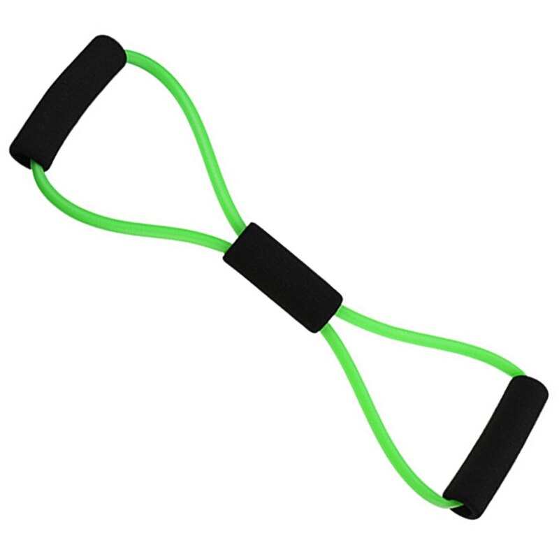 lastic bandes résistance corde Yoga 8 mot poitrine extenseur en caoutchouc tube tirer corde gymnastique Fitness entraînement musculaire: green