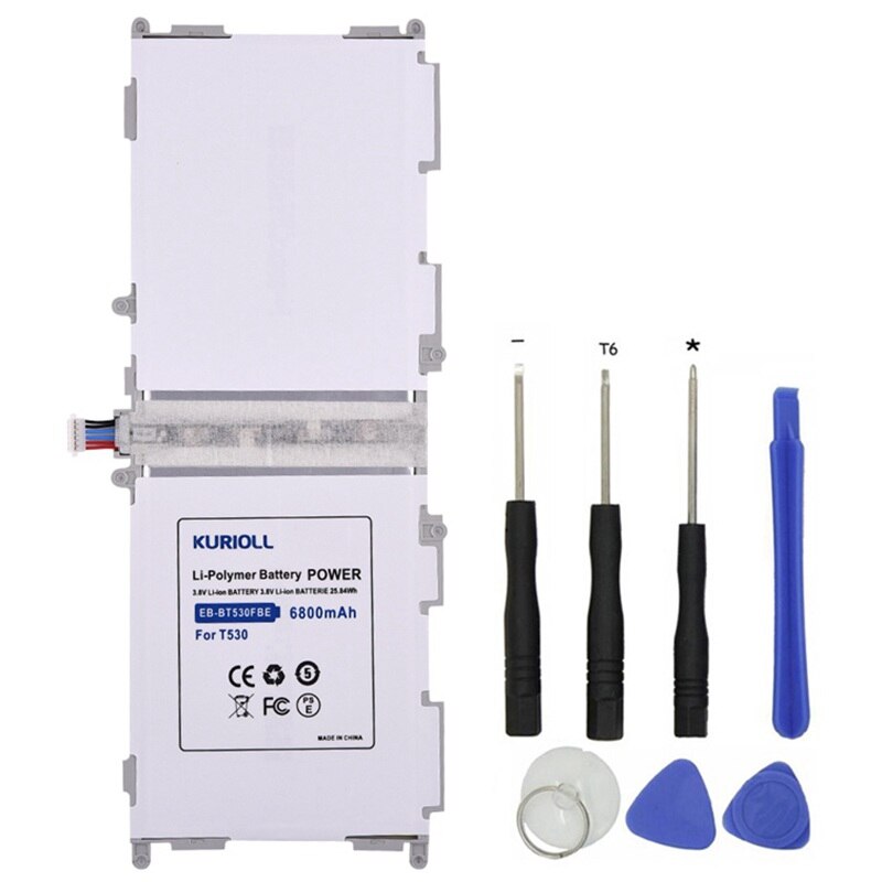 Tablet batería para Samsung GALAXY Tab 4 T530 SM-T531 SM-T533 SM-T535 SM-T537 T535 EB-BT530FBC EB-BT530FBE EB-BT530FBU 6800mAh