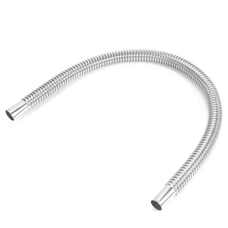 60CM Stainless Steel Exhaust Pipe Diesel Gas Heater Tube Replacement Silver Muffler Accessory Parking Useful Part