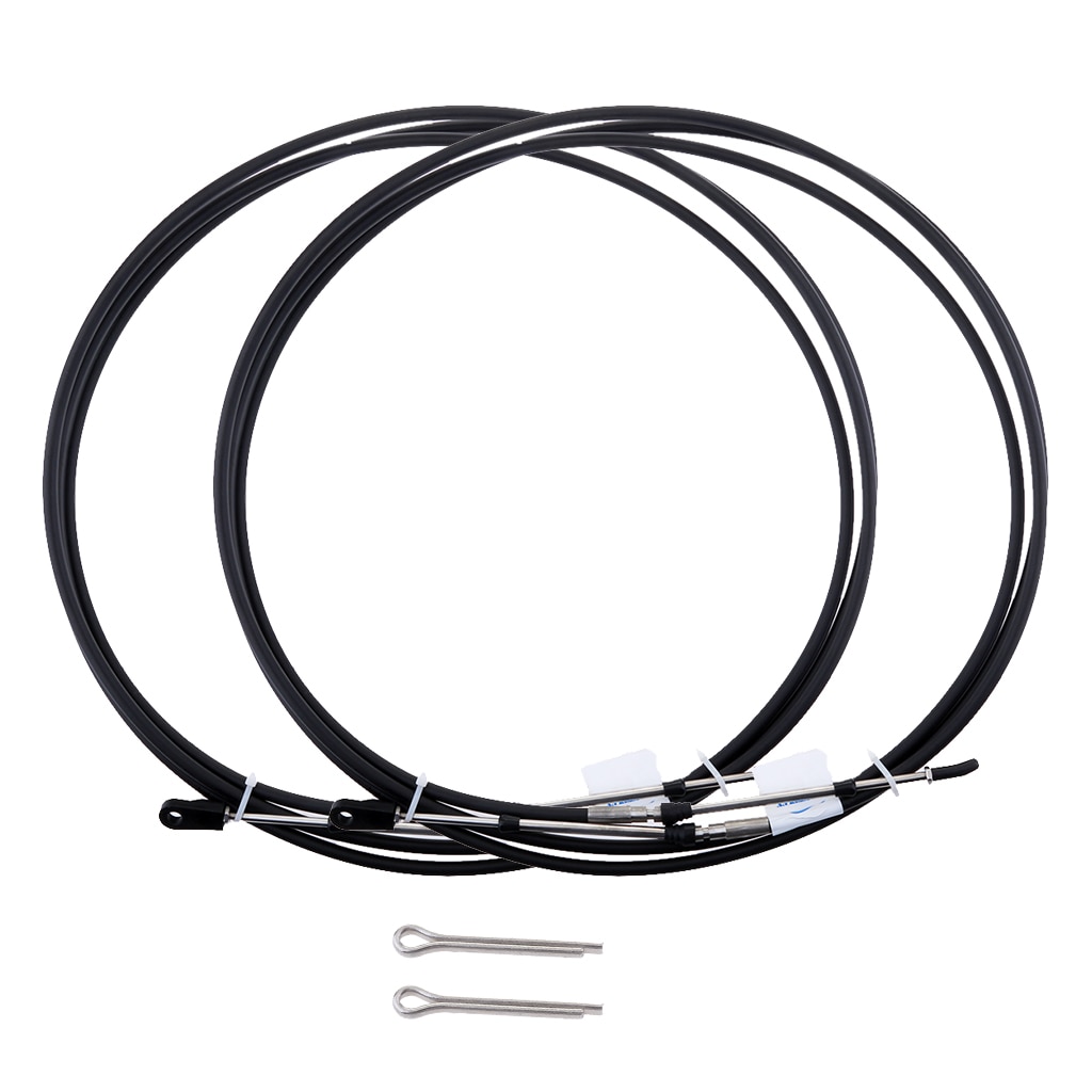 Cable de acelerador 2 uds para ATV/ATC Dirt Mini Bike, Cables de Control de cambio de acelerador para fueraborda Yamaha, 12 pies