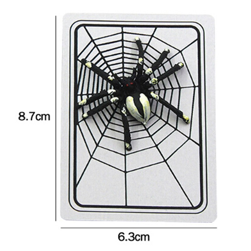 1 Set Goochelaar Gimmick Magic Illusie Gesloten-up Magic speelgoed Spider en Net De Web Truc Kaarten Magic props Goocheltrucs Speelgoed